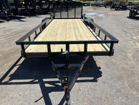 New 2026 Road Boss 83"x20' Bumper Pull w/dove, 3'gate & 4' frames Utility Trailer