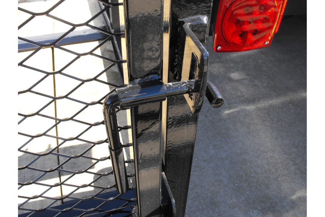 New Utility Trailer 77 X 12 2' Dove Tail Pipe Rail Top Rear Spring Assisted Gate