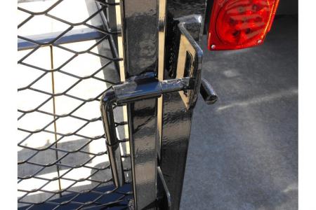 New Utility Trailer 77 X 12 2' Dove Tail Pipe Rail Top Rear Spring Assisted Gate