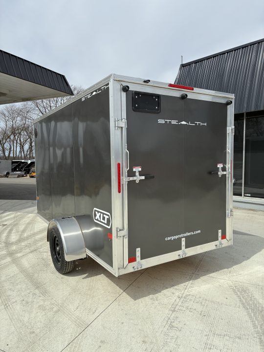 New HAIL SALE 2026 6x12 Stealth Aluminum Enclosed Cargo Trailer
