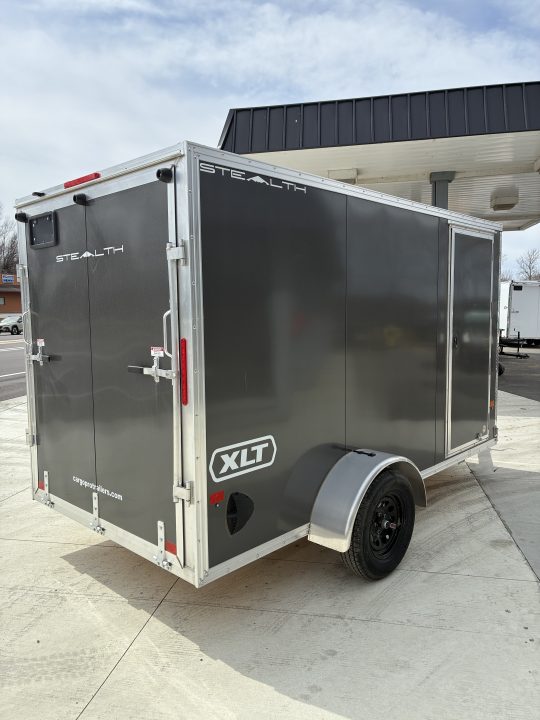 New HAIL SALE 2026 6x12 Stealth Aluminum Enclosed Cargo Trailer