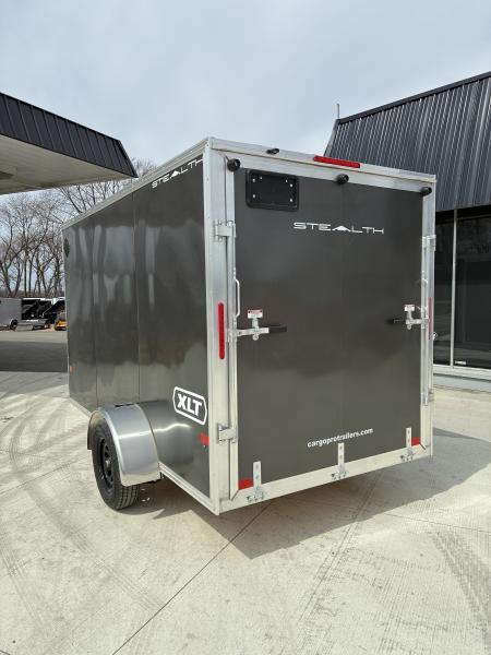 New HAIL SALE 2026 6x12 Stealth Aluminum Enclosed Cargo Trailer