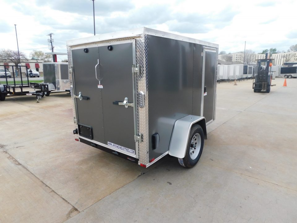 New 2026 Arising 5X8 2990 GVWR Ramp Door Cargo / Enclosed Trailer