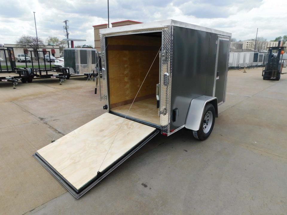 New 2026 Arising 5X8 2990 GVWR Ramp Door Cargo / Enclosed Trailer