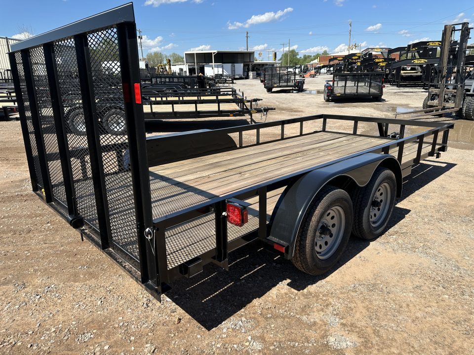 New 2025 Road Boss 83"x16' Bumper Pull w/4' Gate Utility Trailer