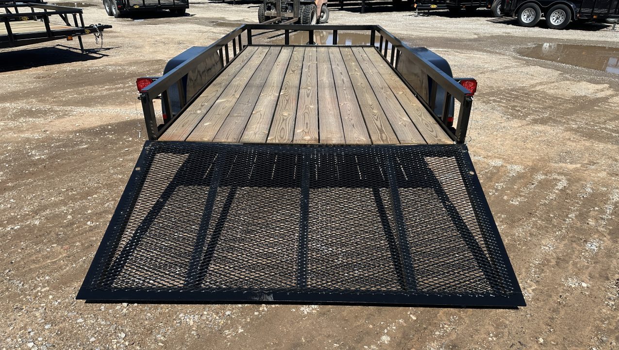 New 2025 Road Boss 83"x16' Bumper Pull w/4' Gate Utility Trailer