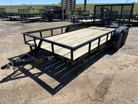 New 2025 Road Boss 83 x16' Bumper Pull w/4' Gate Utility Trailer