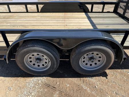 New 2025 Road Boss 83"x16' Bumper Pull w/4' Gate Utility Trailer