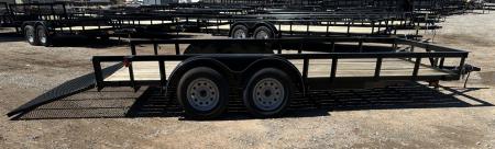 New 2025 Road Boss 83"x16' Bumper Pull w/4' Gate Utility Trailer