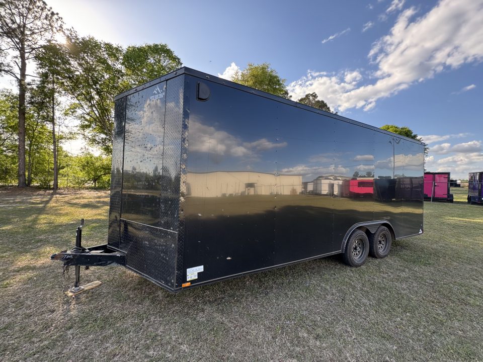 Used 8.5x20TA Black Standard Car Hauler Trailer
