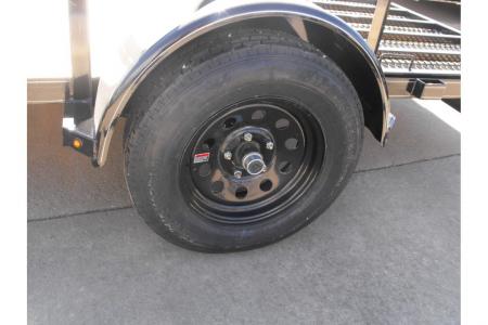 New Utility Trailer 77 X 12 Pipe Rail Top Rear Spring Assisted Gate