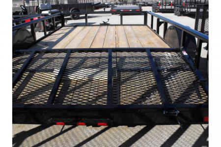New Utility Trailer 83 X 12 2' Dove Tail Pipe Rail Top Rear Spring Assisted Gate