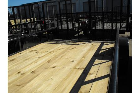 New Utility Trailer 83 X 12 2' Dove Tail Pipe Rail Top Rear Spring Assisted Gate