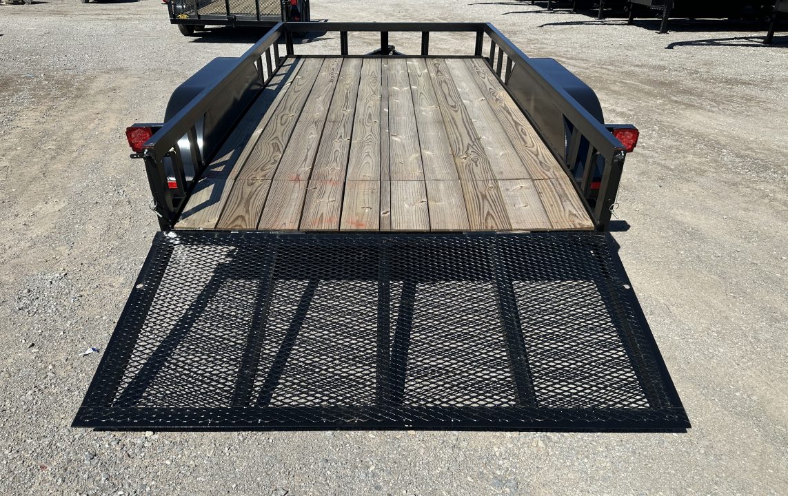 New 2025 Road Boss 77"x12' Bumper Pull w/3' Gate & Dove Tail Utility Trailer