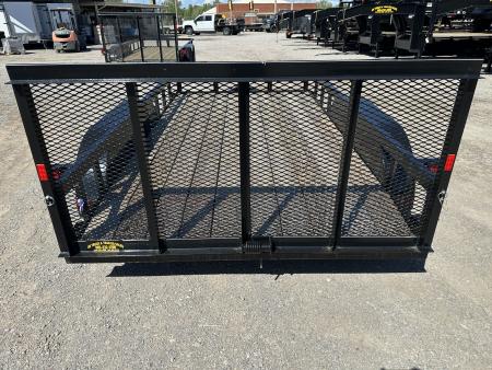 New 2025 Road Boss 77"x12' Bumper Pull w/3' Gate & Dove Tail Utility Trailer