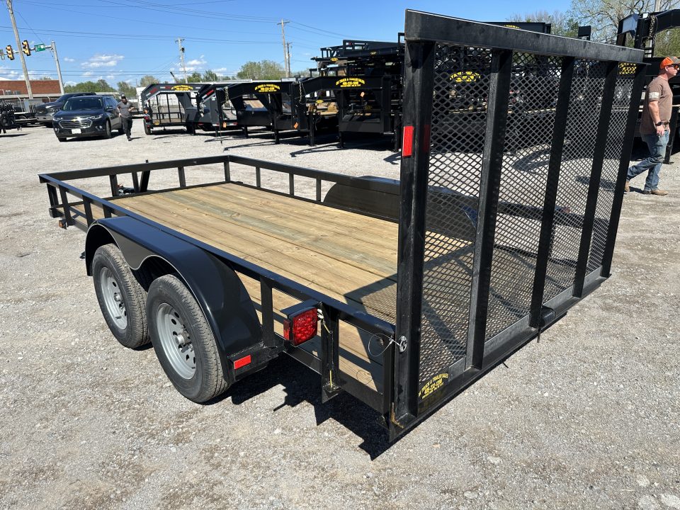 New 2026 Road Boss 77"x14' Bumper Pull w/4' Gate Utility Trailer