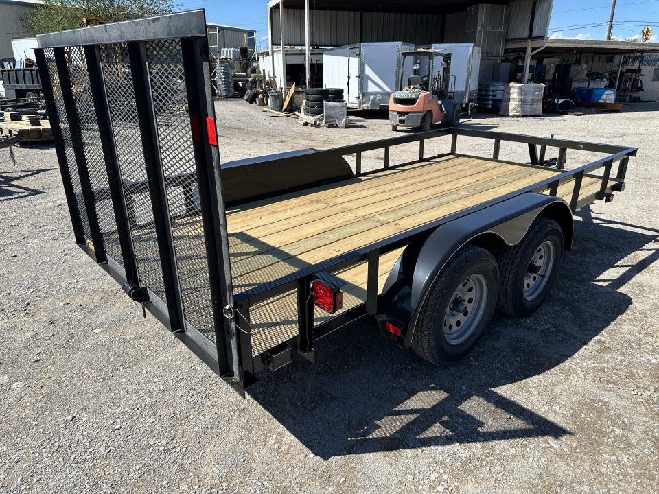 New 2026 Road Boss 77"x14' Bumper Pull w/4' Gate Utility Trailer