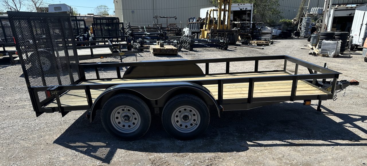 New 2026 Road Boss 77"x14' Bumper Pull w/4' Gate Utility Trailer