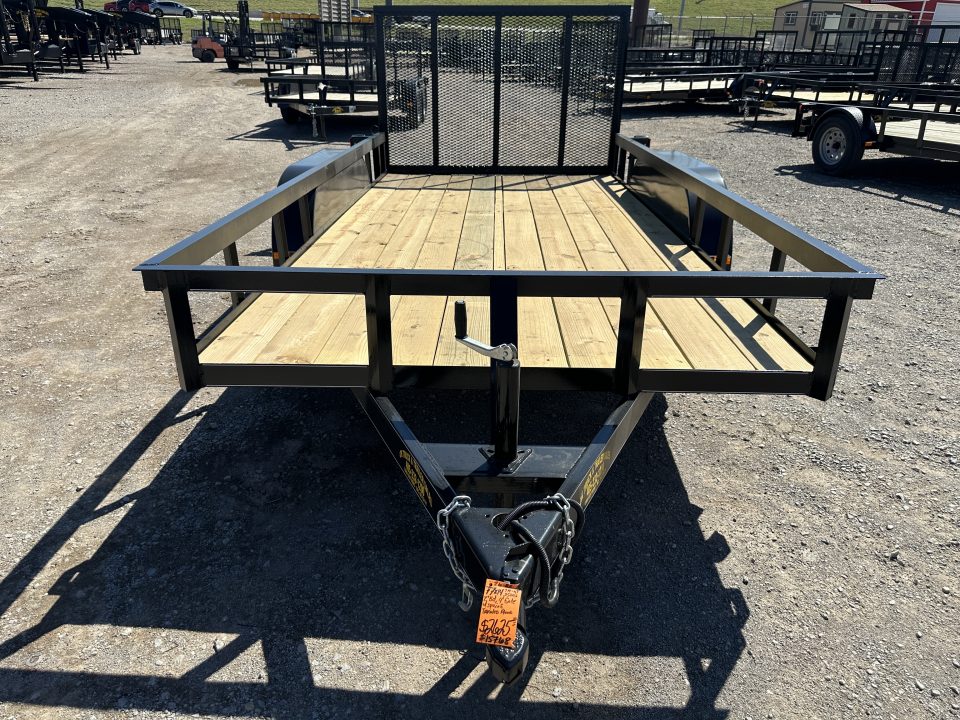 New 2026 Road Boss 77"x14' Bumper Pull w/4' Gate Utility Trailer