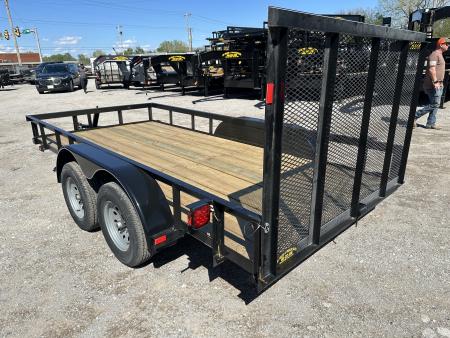 New 2026 Road Boss 77"x14' Bumper Pull w/4' Gate Utility Trailer