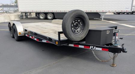 Used 2020 PJ Trailers C4, Spare, Toolbox Car Hauler
