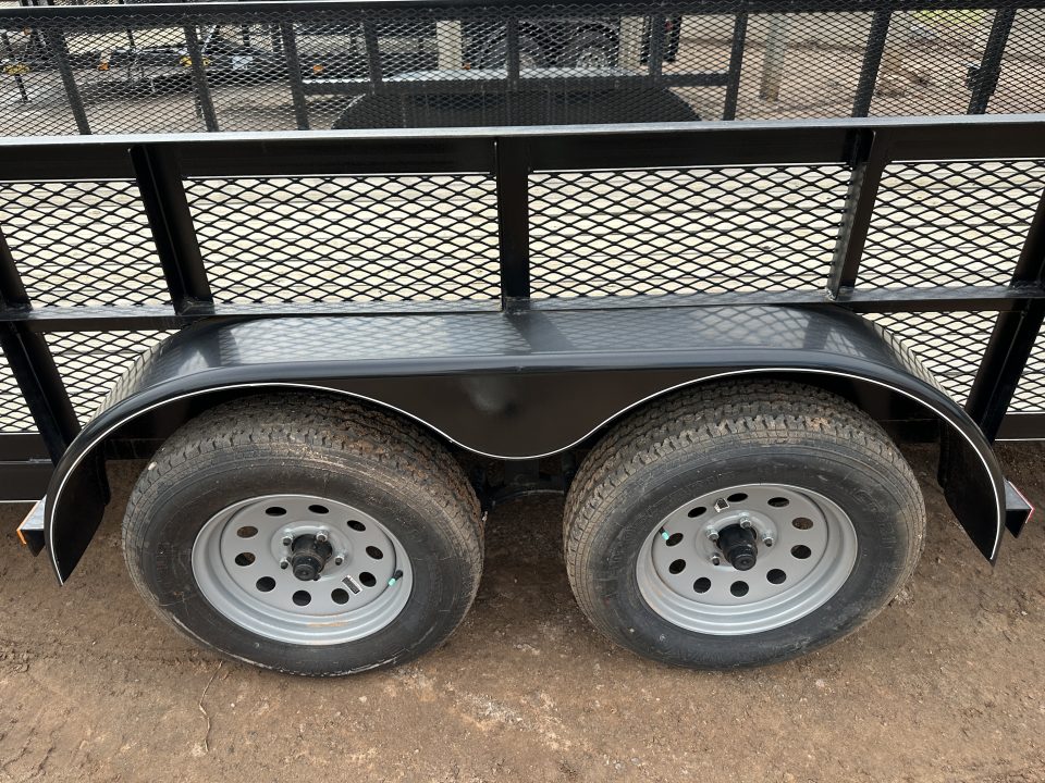 New 2025 Road Boss 83"x20' Bumper Pull w/4' Gate & 2' Mesh Sides Utility Trailer