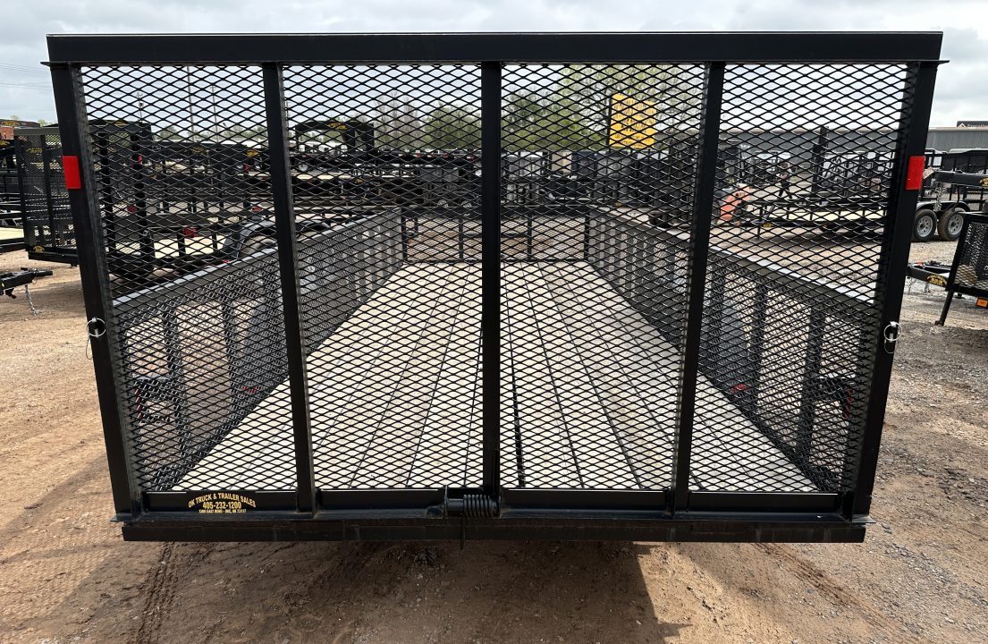 New 2025 Road Boss 83"x20' Bumper Pull w/4' Gate & 2' Mesh Sides Utility Trailer