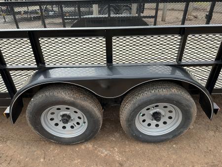 New 2025 Road Boss 83"x20' Bumper Pull w/4' Gate & 2' Mesh Sides Utility Trailer