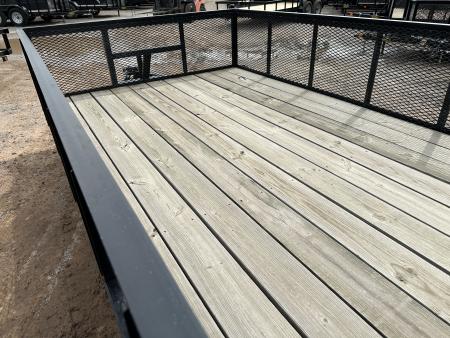 New 2025 Road Boss 83"x20' Bumper Pull w/4' Gate & 2' Mesh Sides Utility Trailer