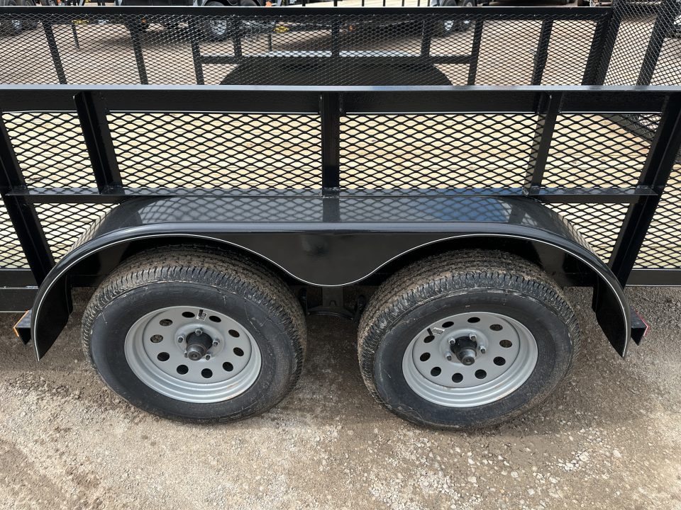 New 2026 Road Boss 83"x16' Bumper Pull w/4' Gate & 2' Mesh Sides Utility Trailer