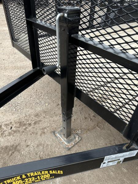 New 2025 Road Boss 83"x14' Bumper Pull w/4' Gate & 2' Mesh Sides Utility Trailer