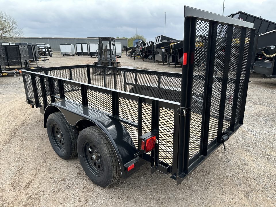 New 2026 Road Boss 5'x12' Bumper Pull w/4' Gate & 2' Mesh Sides Utility Trailer