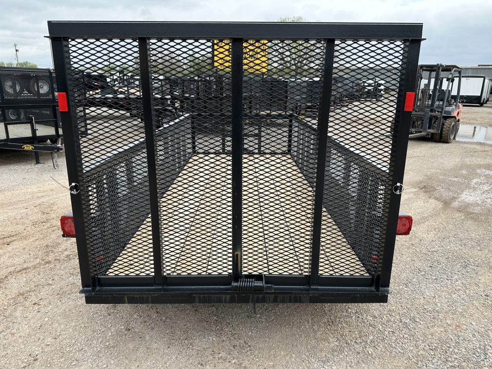 New 2026 Road Boss 5'x12' Bumper Pull w/4' Gate & 2' Mesh Sides Utility Trailer