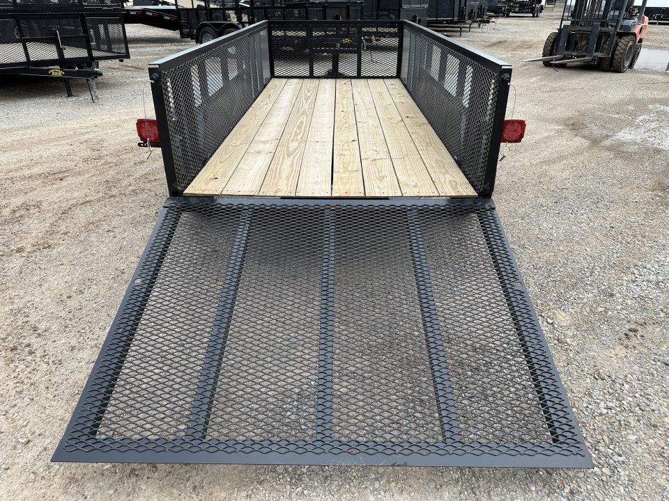 New 2026 Road Boss 5'x12' Bumper Pull w/4' Gate & 2' Mesh Sides Utility Trailer