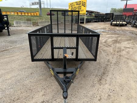 New 2026 Road Boss 5'x12' Bumper Pull w/4' Gate & 2' Mesh Sides Utility Trailer