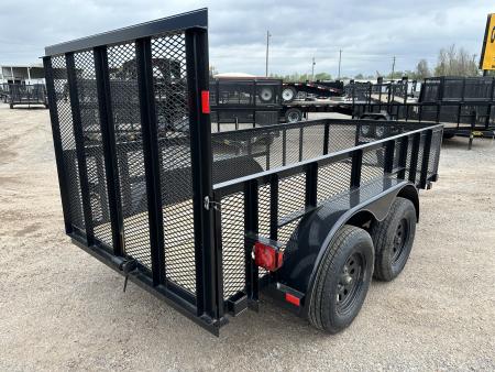 New 2026 Road Boss 5'x12' Bumper Pull w/4' Gate & 2' Mesh Sides Utility Trailer