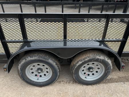 New 2026 Road Boss 83"x18' Bumper Pull w/4' Gate, 2' Mesh Sides & 4" Frames Utility Trailer
