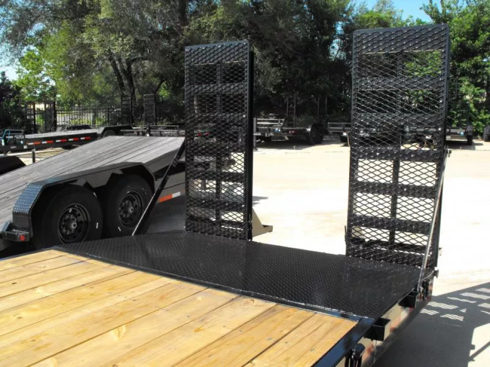 New Equipment trailer 83 X 24 4' Steel Dove (16000 GVWR) Color Black
