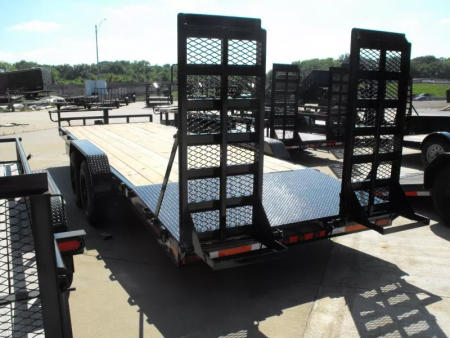 New Equipment trailer 83 X 24 4' Steel Dove (16000 GVWR) Color Black