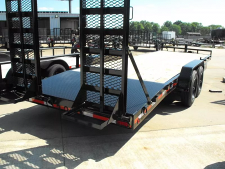 New Equipment trailer 83 X 24 4' Steel Dove (16000 GVWR) Color Black