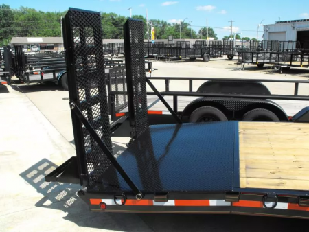 New Equipment trailer 83 X 24 4' Steel Dove (16000 GVWR) Color Black