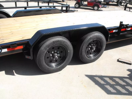 New Equipment trailer 83 X 24 4' Steel Dove (16000 GVWR) Color Black