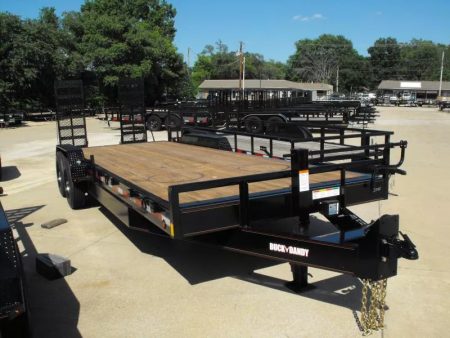 New Equipment trailer 83 X 24 4' Steel Dove (16000 GVWR) Color Black