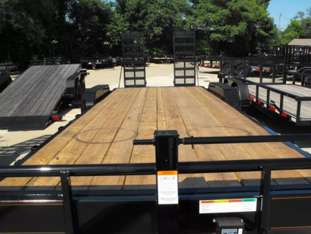 New Equipment trailer 83 X 24 4' Steel Dove (16000 GVWR) Color Black
