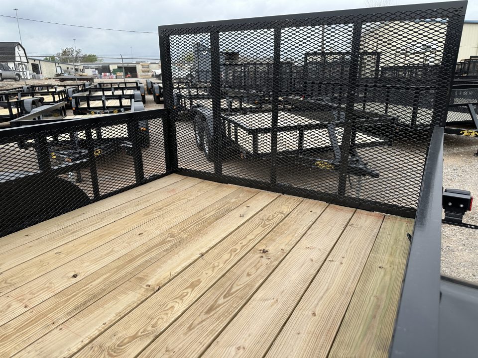 New 2026 Road Boss 83"x16' Bumper Pull w/4' Gate & 2' Mesh Sides Utility Trailer