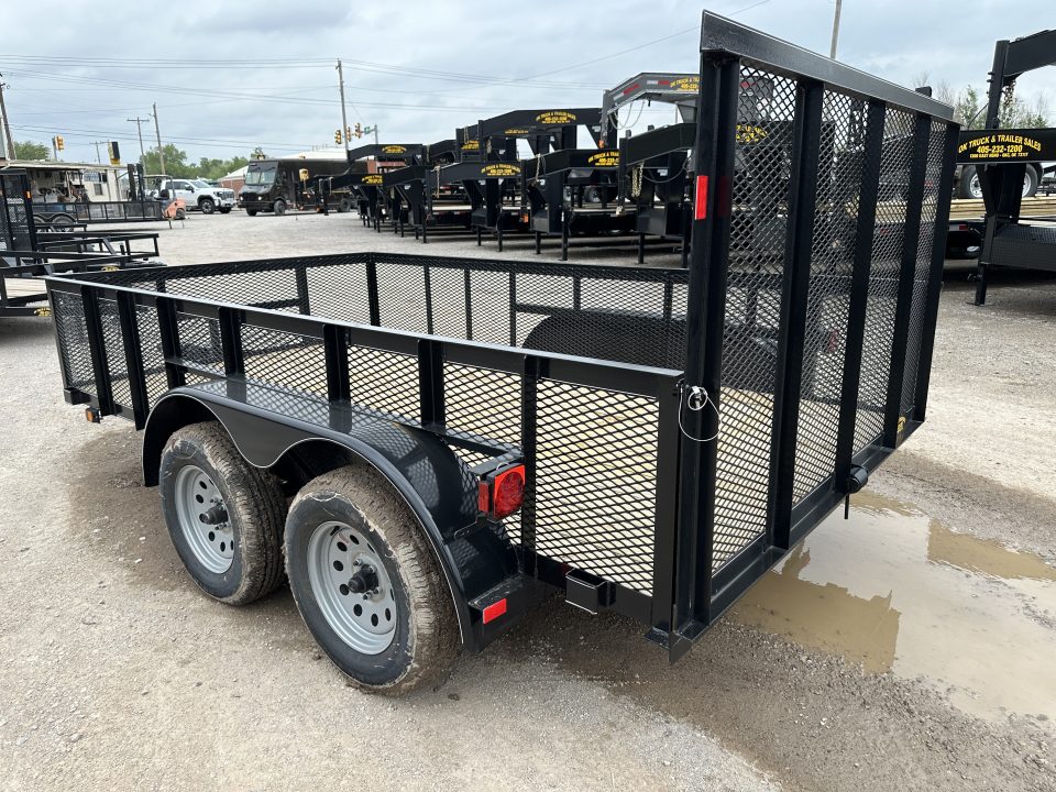 New 2026 Road Boss 83"x12' Bumper Pull w/4' Gate & 2' Mesh Sides Utility Trailer