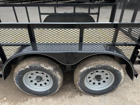 New 2026 Road Boss 83"x12' Bumper Pull w/4' Gate & 2' Mesh Sides Utility Trailer