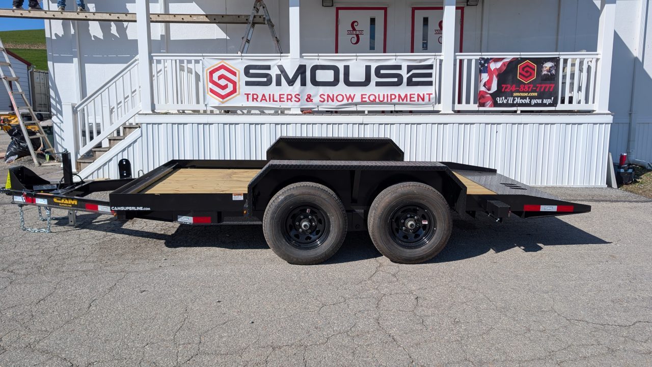 New 2026 CAM SUPERLINE 7x14 Tandem Axle Lo Pro Tilt Trailer