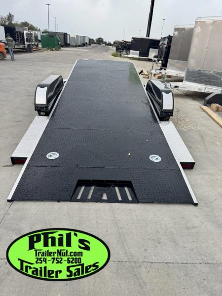 New Iron Bull 83X20 TILT TRAILER OPEN CAR HAULER STEEL DECK Equipment Trailer TILT TRAILER 5200 LB AXLES