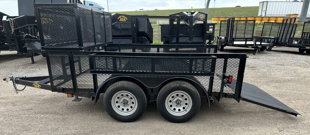 New 2025 Road Boss 77"x10' Tandem Axle Landscape with 2' Sides Landscape Trailer